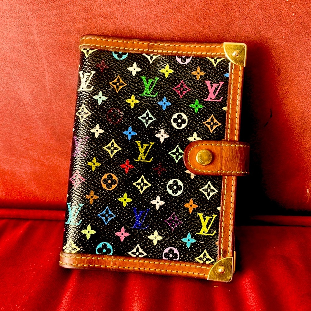 Louis Vuitton Monogram Multicolore Agenda cover small ring PM